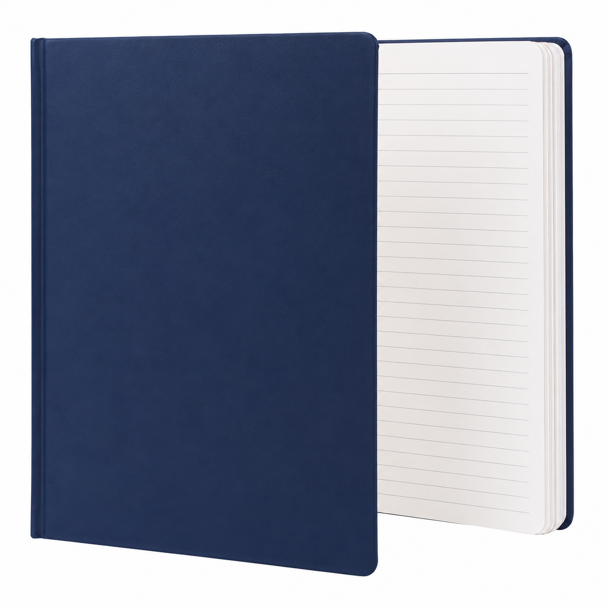 Hardcover Lined Notebook with Sewn Binding, Navy Blue Matte Cover, 8.5 × 11 Inch Primenotebooks Hardcover Lined Notebook with Sewn Binding, Navy Blue Matte Cover, 8.5 × 11 Inch - Image 1